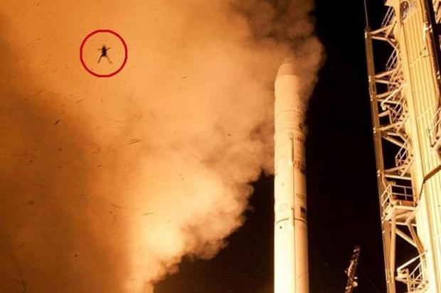 Sapo teria aparecido em foto durante o lançamento de um foguete da NASA! Verdadeiro ou falso? (foto: Reprodução/Facebook)