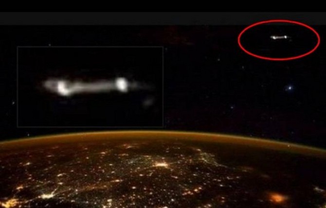 Astronauta teria fotografado um ovni no espaço! Será verdade? (foto: Reprodução/Twiter)