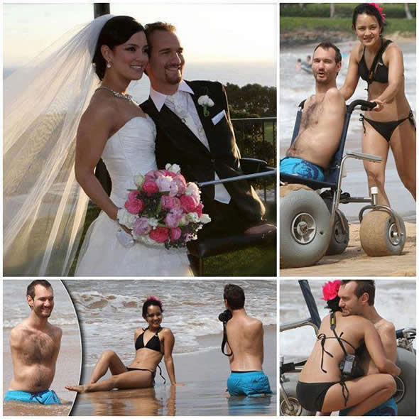 Nick Vujicic - Fotos enviadas por e-mail ao E-farsas