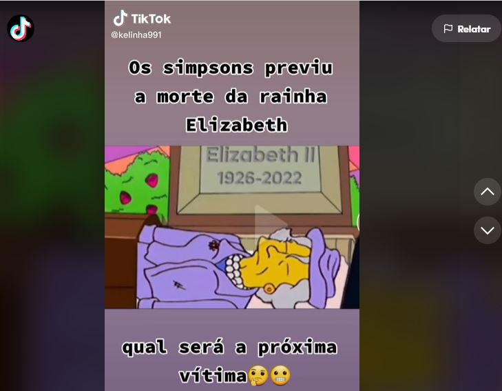 O desenho Os Simpsons previu a morte da rainha Elizabeth II?