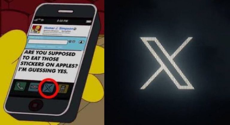 Os Simpsons previram que o logotipo do Twitter seria mudado para X?
