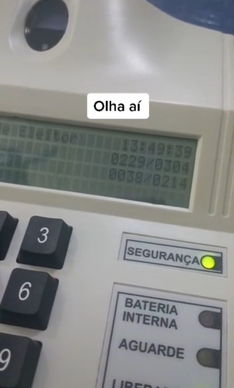 Urna eletrônica deu voto para o Lula e para o Bolsonaro ao mesmo tempo? 