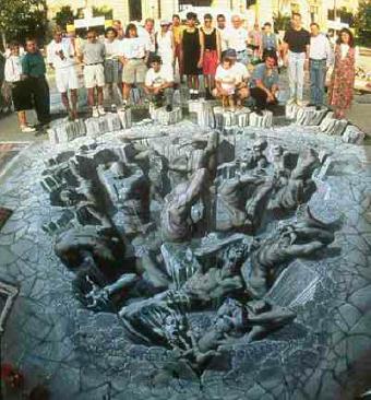 Sidewalk paintings