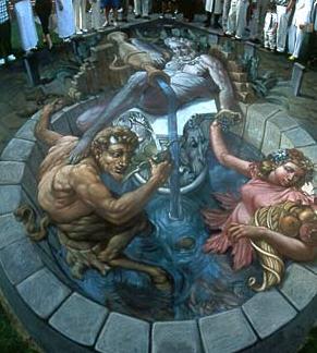 Sidewalk paintings